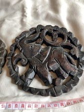 Cambodia Elephant Carved Wood