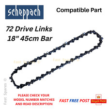 SCHEPPACH CSP50  (SCP 50) Replacement Chainsaw Chain 72 Drive Links FAST POST