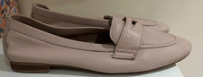 Dune Shoes Size UK 6 Pink Leather Loafers Formal