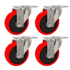 4x Heavy Duty 100mm Rubber