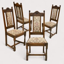 4 Old Charm Dining Chairs Prince Of Wales Trust Model Light Oak FREE UK Delivery