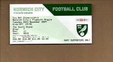 Used Ticket - Norwich City v