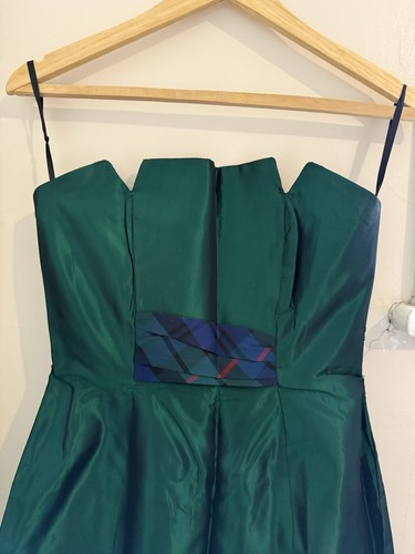 Emerald green shiny formal - green,