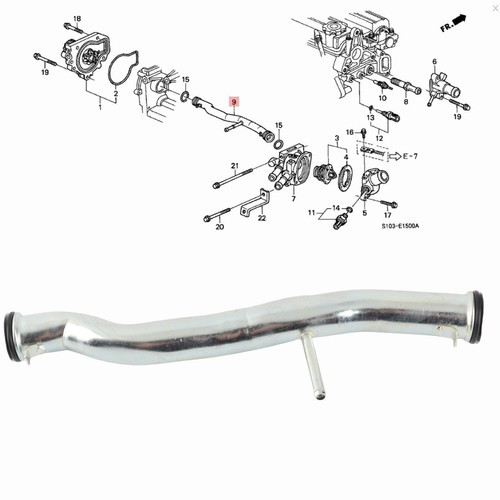 Coolant bypass pipe metal - bypass,