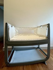 SnuzPod 3 Bedside Crib with Mattress, Waterproof Cover, and Sheets