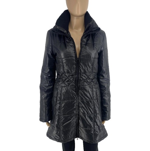 Guess women black puffer coat - black,