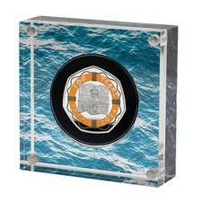 2024 Royal National Lifeboat Institution RNLI 50p Coloured Silver Proof Box COA