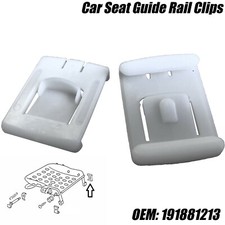 2x Seat / Chair Runner Guide Clips For VW Caddy Polo Jetta Golf MK1 MK2 MK3 GTI