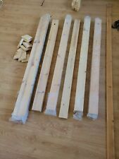 STAIRCASE 4 NEWEL POSTS + END POSTS + 12 END CAPS