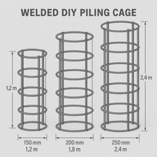 DIY Piling Cages  - 150mm x