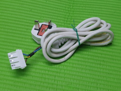 White pin power cable - white, ac