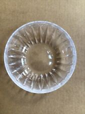 Vintage STUART Stamped Crystal CLARIDGE Finger Dessert Salad  5” Bowl Excellent!