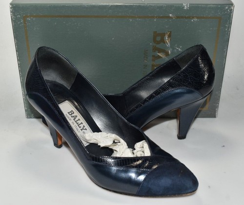 Bally beverly leather navy - leather,