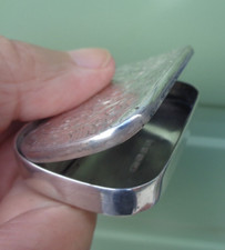 Rare SECRET OPENING Victorian Silver Vesta / Match Safe h/m 1897 Frederick Stone