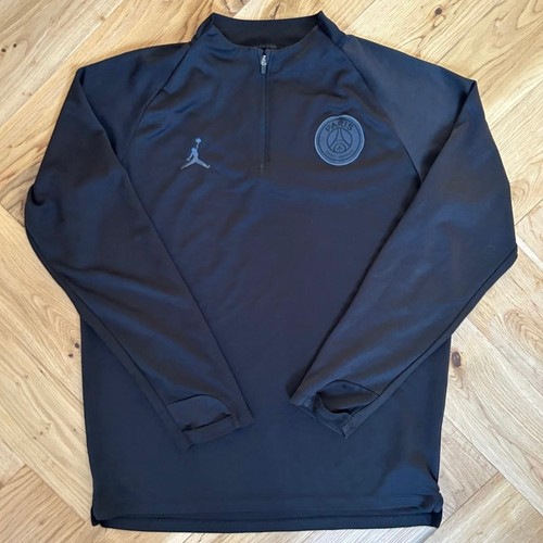Psg nike black tracksuit top - black,
