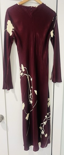 Zara burgundy cream - cream, floral