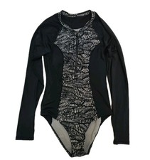 M&S Black and White Fern Print