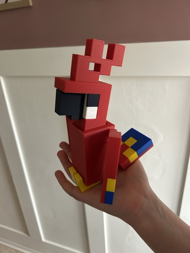 Minecraft parrot desk decor - minecraft, 3d