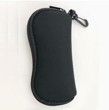 Neoprene Lightweight Zipped Glasses Case with Keyfob Clip with Free Lanyard *