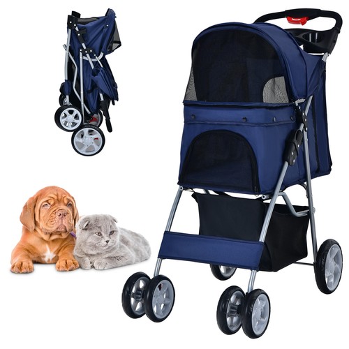 Foldable pet stroller dog cat - foldable,