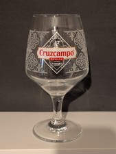 Single Cruzcampo Pint Chalice Glass Brand New