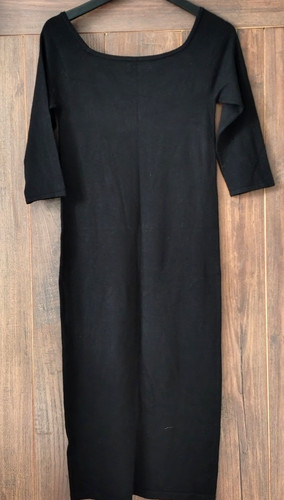 Hush black jersey - jersey, maxi