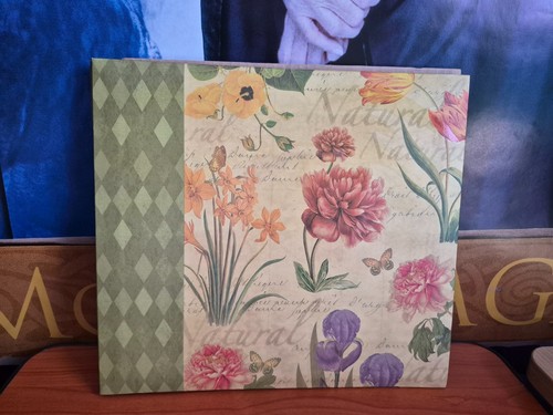 Floral green craft scrapbook - floral,