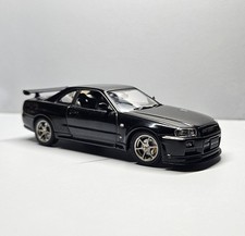 1:43 Scale Autoart Nissan Skyline GTR R34 V Spec 2 V Spec II Black Diecast Model