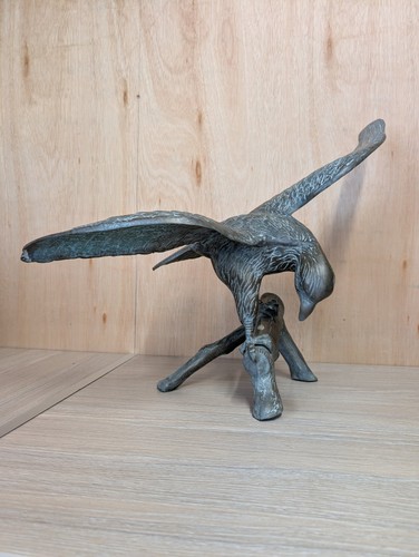Bronze eagle sculpture - eagle,