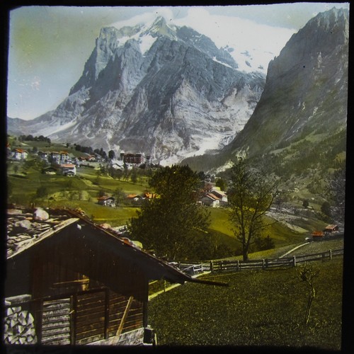 Glass magic lantern slide the - glass,