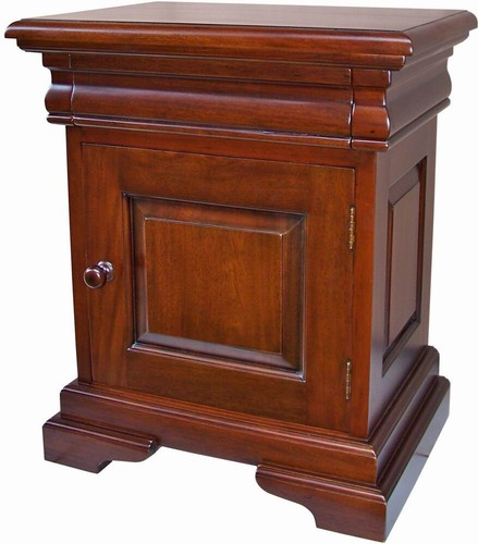 Mahogany bedside table 1 - mahogany,
