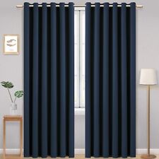 Thick Thermal Blackout Curtains Eyelet Ring Top Ready Made Pair Curtain Panel