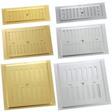 Adjustable Air Vent Cover, Hit & Miss Airflow Aluminium Internal External Walls