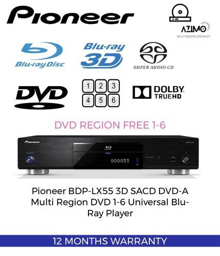 Pioneer bdp lx55 multi region - bdp-lx55,