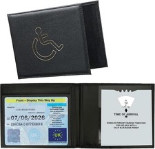 Genuine Leather Disabled Blue