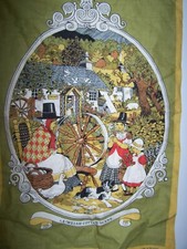A Welsh Cottage Scene Linen
