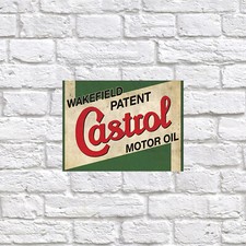 Castrol Motor Oil, Retro tin metal sign Art Decor Gift