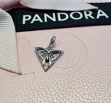 Genuine Pandora Essence Me Dangle Enamel Purple Blue Butterfly Charm VGC