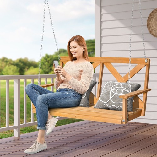 Wooden garden swing - swing, bench