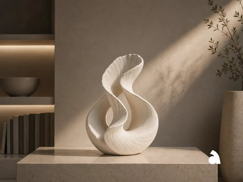 Twin flow sculpture modern - twin,