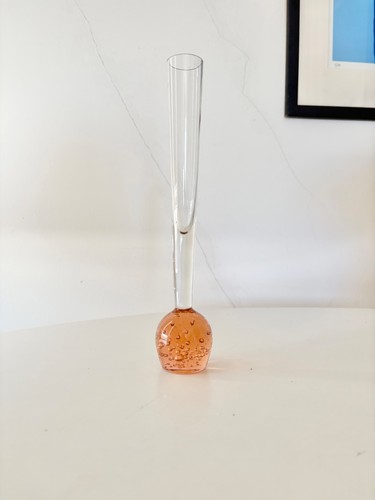 Vintage 1950s glass bud vase