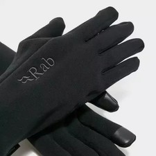 Rab - Power Stretch Contact Gloves In Black Outdoor Mountain Gear Size M - BNWT
