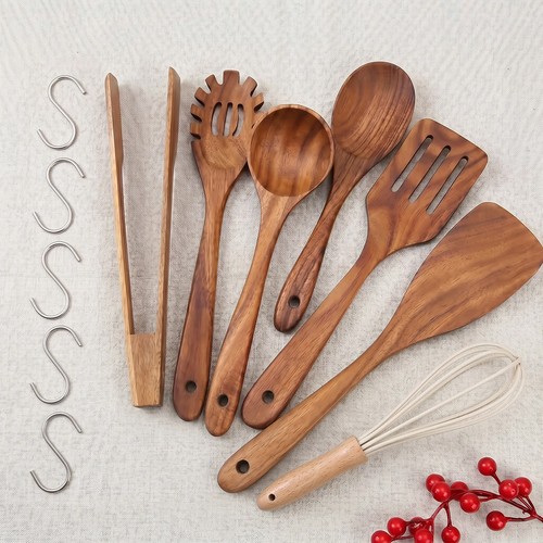 7pcs wooden kitchen utensils - 7pcs,