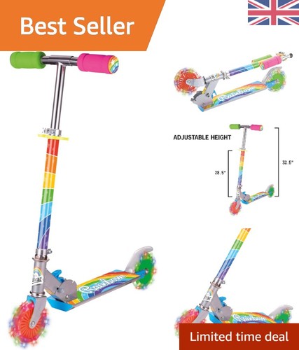 Fun adjustable rainbow scooter - rainbow,