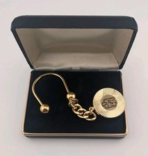 Religious Key Ring Gold Tone