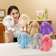Cute Bunny Rabbit Plush Toy Long Ear Soft Stuffed Animal Doll Kids Baby Gift