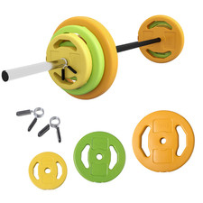 HOMCOM 20kg Weights Barbell