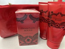 Avon Christian Lacroix Rouge Perfume SET (50ml EDP, 2x Shower Gel, Bag )