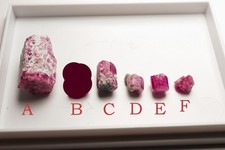 Red Beryl Crystals, Genuine