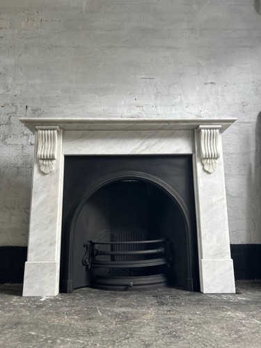 Marble fire surround - fire,